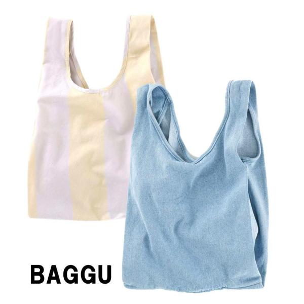 クリアランス/BAGGU(バグゥ)コットンエコバッグ/キャンバスショッパーバッグ/Medium Ba...