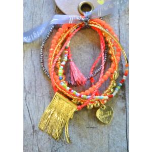 メール便送料無料 キャットハミル Cat Hammill チェーンタッセル5連ブレスレットセット ネ...