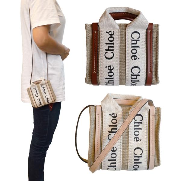 Chloe Chloe WOODY NANO TOTE トートバッグ CHC22AP235