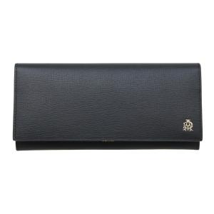 dunhill ダンヒル 1380 二つ折り札入れ 長財布 ブラック＜USED