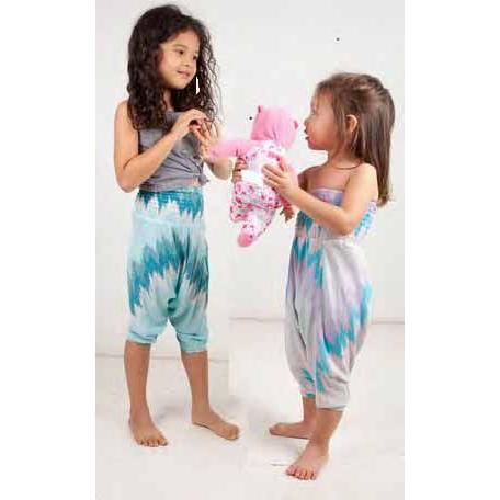 子供服 リトルジリア カリビアンドリームパンツ オールインワン 2Wayキッズパンツ ブルー