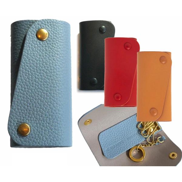 タイムセール 並行輸入品 イルビゾンテ Il Bisonte レザーキーケース IO キーリング キ...