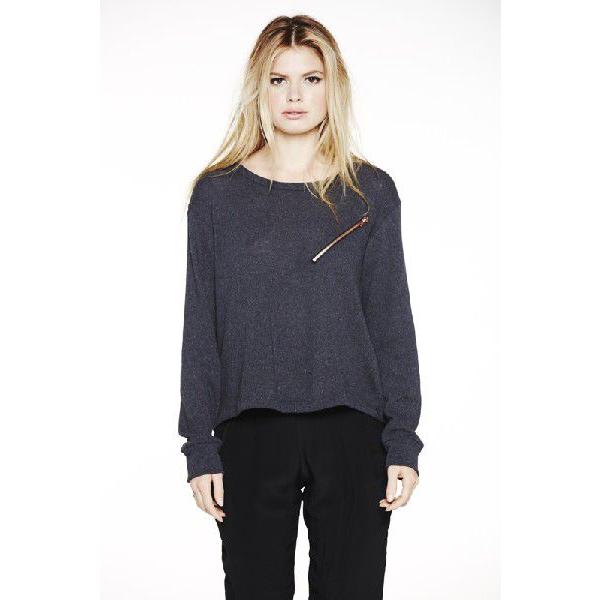 LnA エルエヌエー ジッパー長袖ロングセーター カットソー トップス Carter Zip Swe...