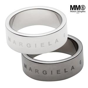 MM6 Maison Margiela リング メゾンマルジェラ エムエムシックス 指輪 ジュエリー アクセサリー レディースメンズ兼用 ミニマル ロゴ リング｜ブランドショップオレンジケーキ