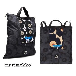 マリメッコ（marimekko）ファニーバックパック ウニッコ柄リュックサック エコバッグ Funny B-Pack Unikko リサイクルポリエステル 091192 MARIMEKKO KIOSKI｜orangecake