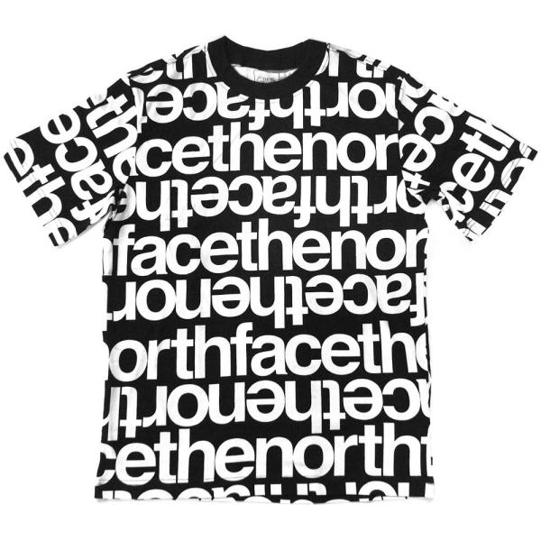メール便送料無料/ノースフェイス Tシャツ THE NORTH FACE 総柄ロゴプリント メンズ ...
