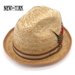 ニューヨークハット New York Hat 9290 レザー フェドラ 革 M NEW YORK HAT（ニューヨークハット） 正規販売店 本革 レザー ハット