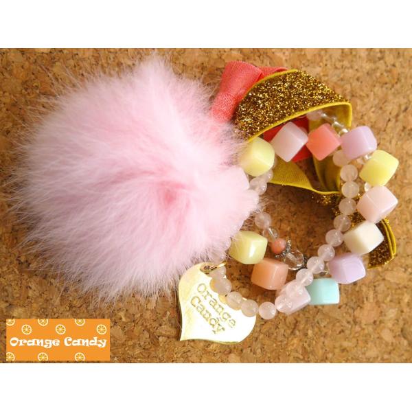 メール便送料無料 OrangeCandy オレンジキャンディー パワーストーンブレスレット ローズク...