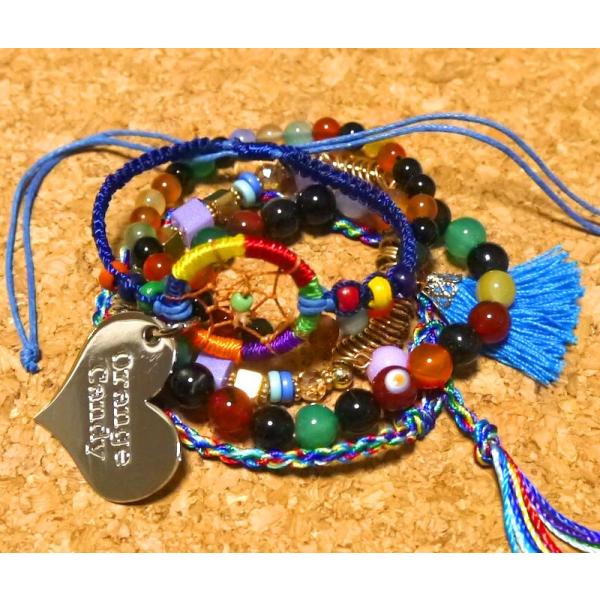 メール便送料無料 OrangeCandy オレンジキャンディー パワーストーンブレスレット マルチカ...