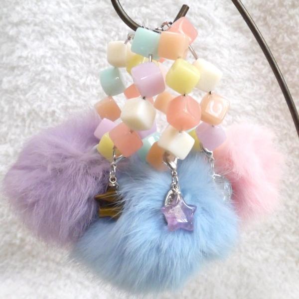 メール便送料無料 OrangeCandy オレンジキャンディー シャーベットフープピアス ミンクファ...