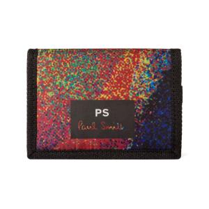 クリアランス/ポールスミス(PAUL SMITH)ナイロン三つ折り財布"Acid Oil Slick" オイルスリック コンパクト財布 ナイロンウォレット/PS by Paul Smith｜orangecake