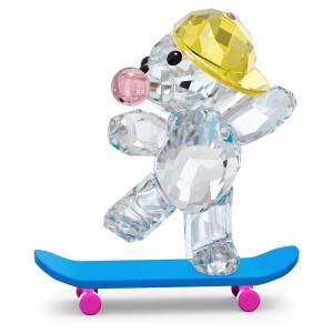 スワロフスキー（SWAROVSKI）クリスベア スケボKrisベア Skaterbear/クリスタルオブジェ/スケーターベア スケートボード/スワロフスキー社製置物 5619208｜orangecake