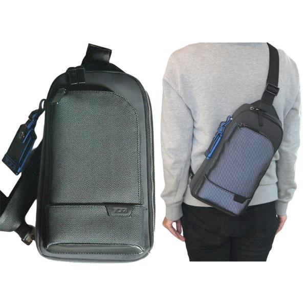 TUMI トゥミ HARRISON グレゴリー スリング リフレクティブ ボディバッグ 斜めがけバッ...