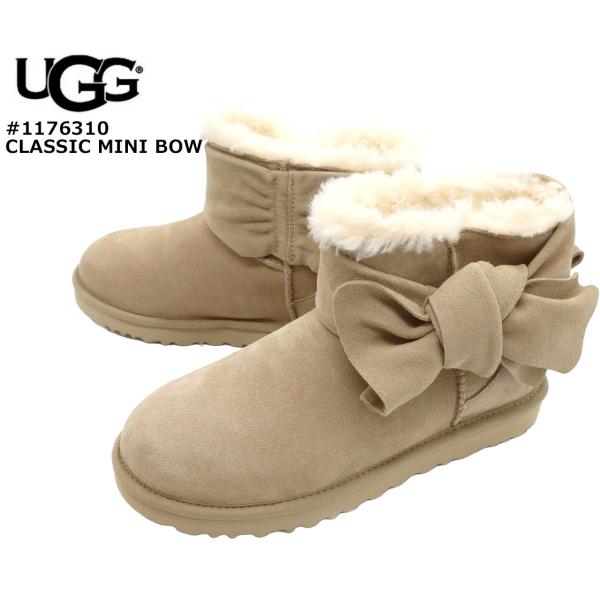 2025年秋冬新作 UGG アグ ムートンブーツ クラシックミニ ボウ リボン ムートンシューズ シ...