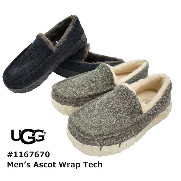 UGG アグ メンズ ローファー モカシン アスコット ビブラム ラップ テック スリッポン 靴 ブ...