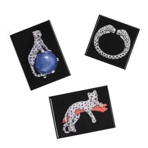 メール便送料無料 3種類セット カルティエ展 本革しおり 読書 レザー