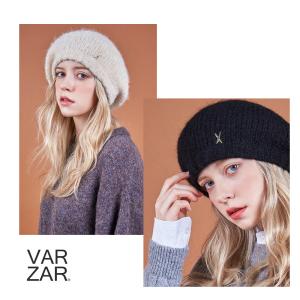 クリアランス/正規販売店/VARZAR バザール ニットハンチング ニットベレー帽 ニットキャップ 韓国ブランド CAP 帽子 Stud Logo Wool Knit Beret 875 876｜orangecake