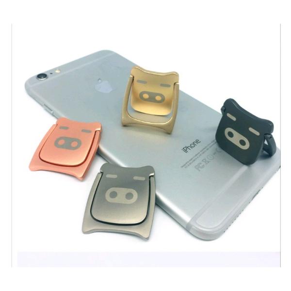Pig ブタちゃん コブタ バンカーリング スマホリング 人気 全機種対応 スマホスタンド Xper...
