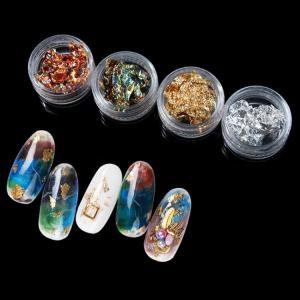 金箔  銀箔  ブロンズ マーブル 4色 ネイルホイル レジンパーツの埋め込みに