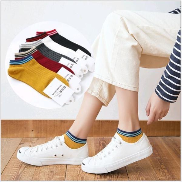 靴下 ソックス レディース くつ下 綿混 フットウエア カラーソックス 無地 シンプル ショート リ...