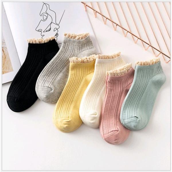 ショートソックス カバーソックス 脱げない アンクルソックス パンプスソックス ボーダー柄  靴下 ...