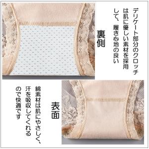 4枚セット レース ショーツ レディース 綿 ...の詳細画像5