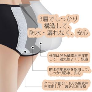 ハイウエスト サニタリーショーツ 生理用ショー...の詳細画像3