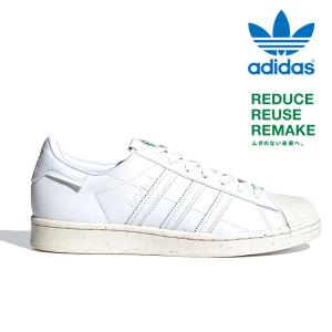 送料無料 アディダス スニーカー ヴィーガン スーパースター メンズ レディース シューズ 靴 ホワイト グリーン 白 adidas Clean Classics SUPERSTAR FW2292｜orangecounty