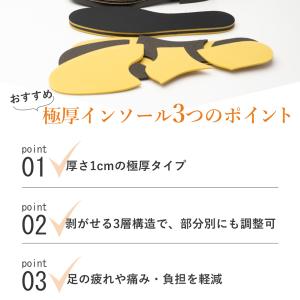 厚い インソール 極厚インソール レディース ...の詳細画像3