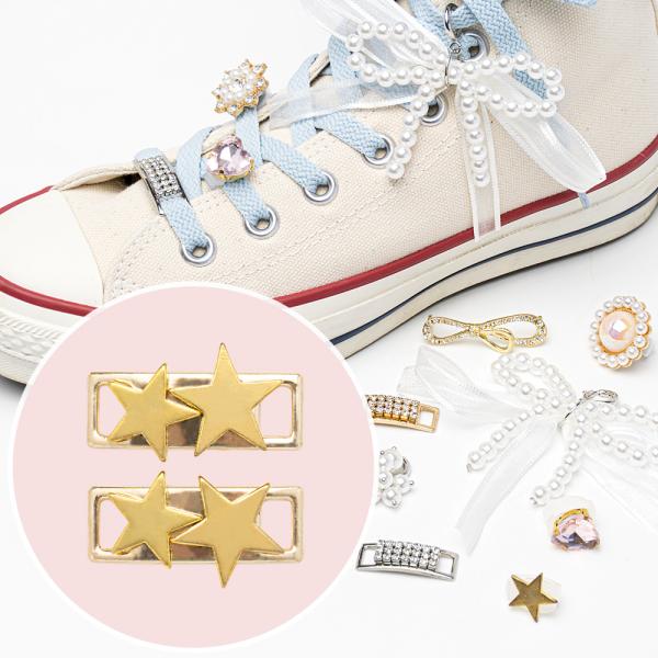 シューズアクセサリー JEWEL1923 ジュエル スニーカーアクセサリー PL ゴールドスター 2...