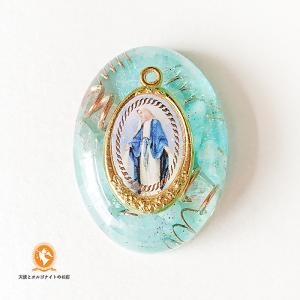 オルゴナイト　大きなマリア様　癒し　浄化グッズ Amazon.co.jp: RELIGHT オルゴナイト 水晶 マリア像 不思議のメダイ 高