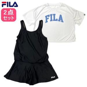 FILA フィラ 水着 女の子 セット ワンピース キッズ