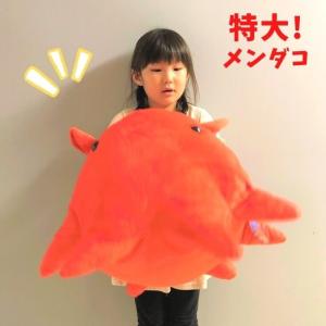 メンダコ XL 特大 大きい ぬいぐるみ 約60ｃｍ しんかいさん めんだこ グッズ 深海魚 インテリア クッション｜orangenet-1