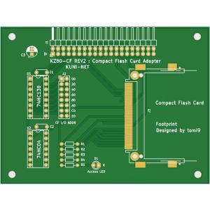 Z80 コンパクトフラッシュアダプター ボード (KZ80_CF) 専用プリント基板｜orangepicoshop