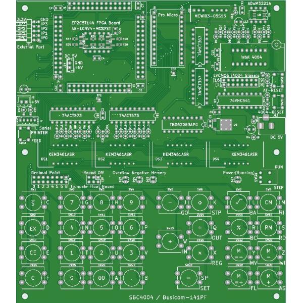 SBC4004/Busicom-141PF専用プリント基板
