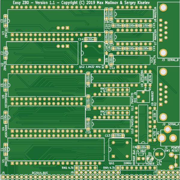 Easy Z80専用プリント基板