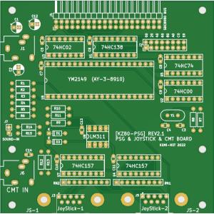 MSXを作ろう(4)-KZ80シリーズ用PSG音源ボード(KZ80-YM2149)専用プリント基板｜orangepicoshop