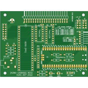 MSXを作ろう(5)-KZ80マイコン用 MSX USBキーボードアダプタ(KZ80-USBKBD)専用プリント基板｜orangepicoshop