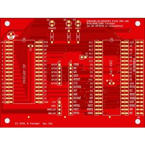 EMUZ80_RP2040_PCB(赤)