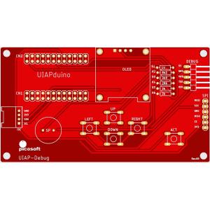 UIAPduino開発支援ボード専用プリント基板(赤)の商品画像