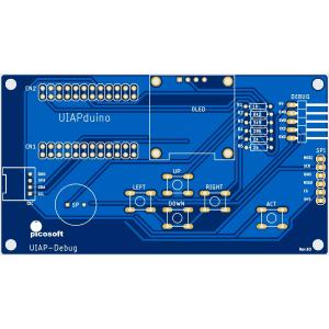 UIAPduino開発支援ボード専用プリント基板(青)