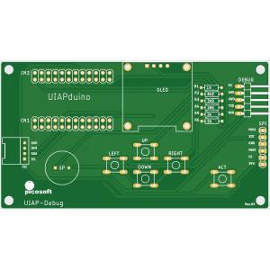 UIAPduino開発支援ボード専用プリント基板(緑)