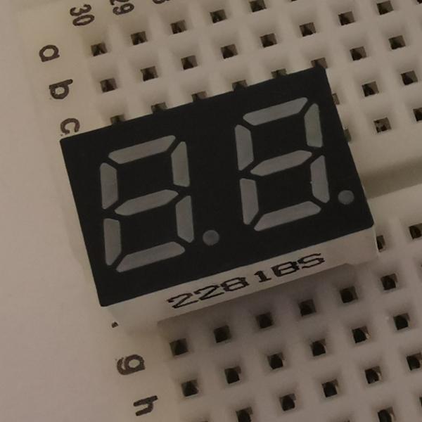 0.28インチ2桁7セグメントLED
