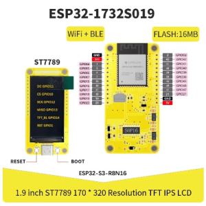 1.9インチESP32-1732S019液晶モ...の詳細画像1