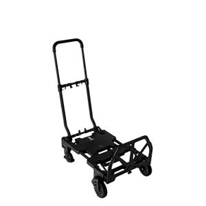 花岡車輌 フラットカート2ｘ4 折りたたみ時 W385×D640×H130mm台車 カート 4輪仕様 2輪仕様 持ち運びに便利 黒 ブラック 省