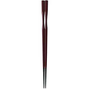 福井クラフト 箸 日本製 22.5cm  杵型多久島箸 チーク塗