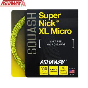 アシャウェイ スカッシュ ストリング スーパーニックXLミクロ AC105-A スカッシュ ガット ゲージ1.15mm 長さ9m ASHAWAY｜orangesports