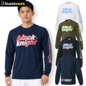 最短発送 ブラックナイト バドミントン BK ドライロングTシャツ T-6204U ユニ 男女兼用 ロングスリーブTシャツ Ｔシャツ 長袖 テニス 吸汗速乾 UVカット (UPF20)