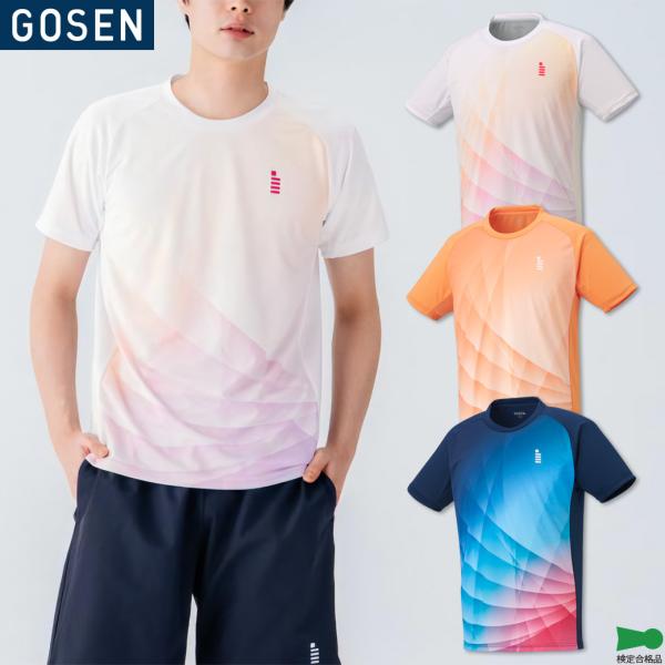 ゴーセン ゲームシャツ バドミントンウェア T2550 ユニ 男女兼用 吸汗速乾 ドライ テニス ソ...