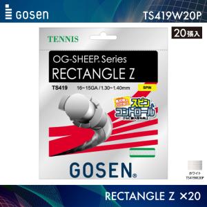 ゴーセン GOSEN レクタングルZ 20張まとめ売り RECTANGLE Z×20 TS419W20P テニス ガット ストリング｜orangesports